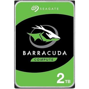 Seagate BarraCuda, 2Tb, HDD interne harde schijf - 3,5"" SATA 6Gb/s 7.200 tpm, 64 MB cache, voor desktop PC, eenvoudig te openen (ST2000DMZ08)
