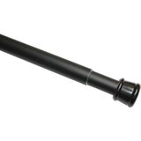 Gardinia gordijnroede van metaal, uittrekbaar, zonder schroeven en boren, diameter 23/26 mm, lengte 60-100 cm, mat zwart 1