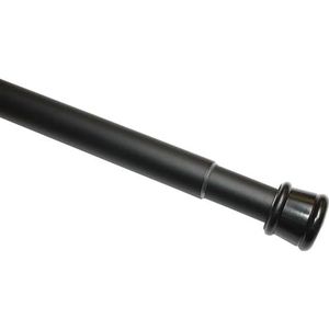 Gardinia gordijnroede van metaal, uittrekbaar, zonder schroeven en boren, diameter 23/26 mm, lengte 60-100 cm, mat zwart 1