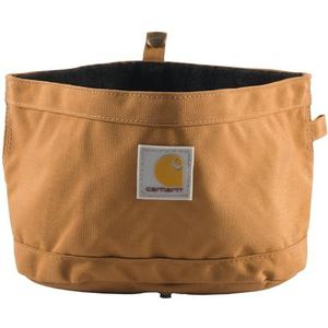 Carhartt Nylon reisbak voor honden, opvouwbare voer- en waterbak, Carhartt bruin, capaciteit 10 kopjes