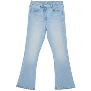 s.Oliver Junior Meisjes jeans 7/8, Beverly Flare Leg, blauw, 152 normale taille, Blauw