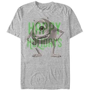 Disney Monster Holiday Organic T-shirt à manches courtes unisexe Monster's Inc, Gris, XL