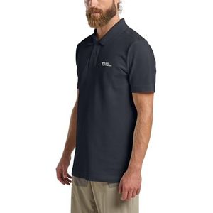 Jack Wolfskin Essential Polo M T-shirt voor heren, Navy Blauw, XXL
