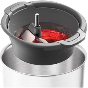 Kenwood KAT20.000GY Groentezeef voor droge en natte ingrediënten, metalen groentezeef met verschillende roosters, inhoud 500 g, vaatwasmachinebestendig, grijs