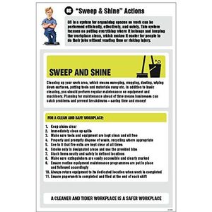 Caledonia Signs 55943 6S Sweep and Shine Actions poster