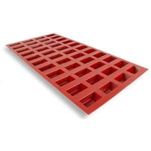 Maé, GN1/1 mini financiële siliconen mal 44 wells 15 ml gemaakt in Frankrijk 25 x 49 cm