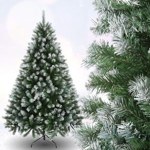 Kunstkerstboom 180 cm met opvouwbare takken, feestboom met metalen standaard, 998 takpunten, eenvoudige montage, kerstdecoratie voor kantoor, woonkamer en keuken