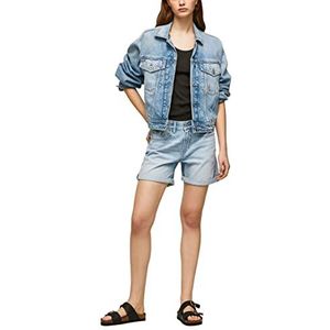 Pepe Jeans Mable Jeansshorts voor dames, blauw (denim-pe7)