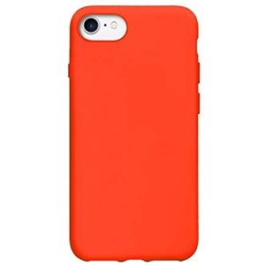 SBS Beschermhoes voor iPhone 8/7, zacht materiaal, licht, zacht gevoel, oranje