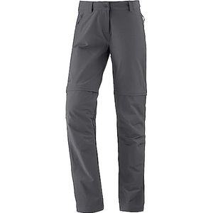 Schöffel Ascona Afritsbroek voor dames, outdoorbroek, Ascona Zip Off, grijs.