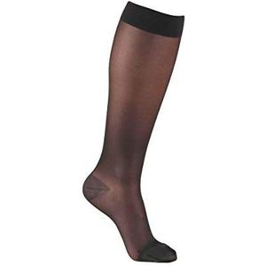 MAMSY Knie-kniekousen, steunsokken voor dames (1 stuk), zwart.