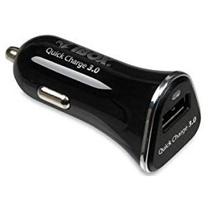 iBox QC-2 auto-oplader voor mobiele telefoons (auto, sigarettenaansteker, 6,5 V, zwart)