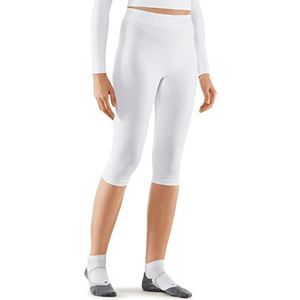 FALKE Functionele broek tights maximaal warm 3/4 functioneel materiaal voor dames zwart ademend sportondergoed zeer warm sneldrogend voor koude tot zeer koude temperaturen