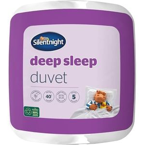 Silentnight Dekbed met diepe slaap, wit, microvezel, wit, eenpersoonsbed