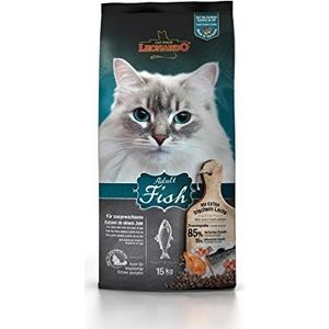 Leonardo Adult Fish Kattenvoer, 15 kg, droogvoer voor katten, alleen voedsel voor volwassen katten van alle rassen vanaf 1 jaar
