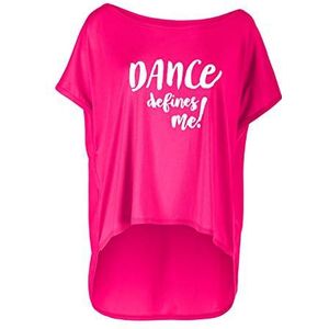 WINSHAPE Winshape Mct017 Modal T-shirt voor dames, ultralicht, winshape dansstijl, fitness, vrije tijd, sport, yoga, workout, T-shirt voor dames, Donker roze