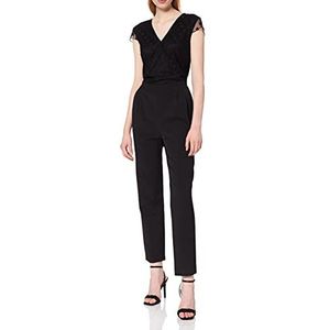 comma dames jumpsuit, zwart (999)