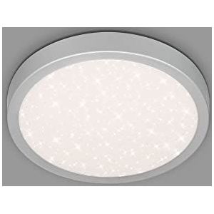 Briloner Leuchten LED plafondlamp vlak 280 mm met sterrendecoratie zilver 3048-014