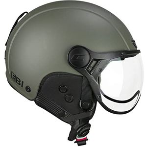 CGM EBI Uniseks skihelm voor volwassenen, mat groen, S (55-56 cm)