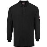 Portwest FR10 - Camisa FR Antiestático Polo, Kleur Negro, Maat Large