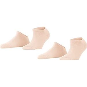 ESPRIT Dames Uni 2-pack ademende sokken biologisch duurzaam katoen lage sokken versterkt duurzaam zachte platte teennaad multipack pak van 2 paar, Roze (Orchid 8985)
