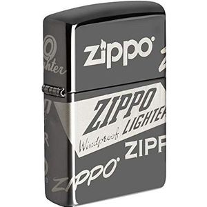 Zippo Stormaansteker, Ford Mustang Horse & Bars Device, wit-mat, Color Image, navulbaar, herbruikbaar, windbestendig design, geschenkdoos, gemaakt in de VS