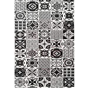 Mani TEXTILE TPS_TREN_BLA_50 tapijt, polyester, zwart, 50 x 80
