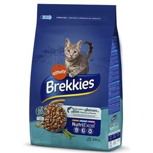 Brekkies Kattenvoer met zalm, tonijn en groenten, 3,5 kg