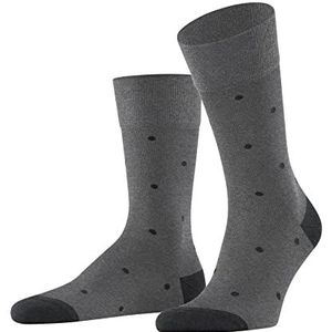 FALKE Sokken met stippen, katoen, zwart, grijs, vele andere kleuren, versterkte sokken voor heren, met ademend patroon, gestippeld en dun, 1 paar, grijs (staal gemêleerd 3167), EU 43-46, grijs (staal gemêleerd 3167)