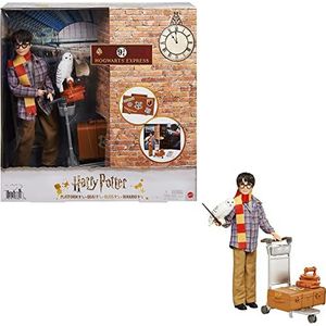 Harry Potter Gleis 9 3/4 speelset met Harry Potter pop & Hedwig figuur