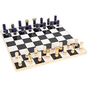 small foot Schaak en Backgammon Gold Edition, twee gezelschapsspellen voor 2 spelers vanaf 6 jaar, van hout, art. 1222
