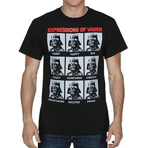 STAR WARS Darth Vader T-shirt voor heren, zwart, maat S