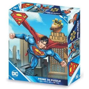 Grandi Giochi DC Comics Superman horizontale lenticulaire puzzel met 500 stukjes inbegrepen en verpakking met 3D-PUD03000-effect, PUD03000