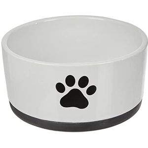 Nobby Keramische kom ""Paw"" zwart/wit Ø 17 x 8 cm