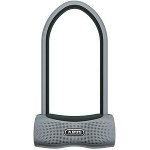 Abus 770A SmartX U-fietsslot met Bluetooth en alarm 100 dB - voor iOS en Android smartphone - veiligheidsniveau 15 volwassenen - gemengd, zwart zonder standaard, HB230