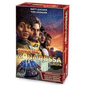 Asmodee - Pandemic Zone Red: Europa - Tafelspel, 2-4 spelers, 8+ jaar, editie in het Italiaans