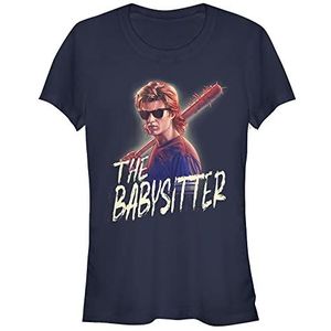 Stranger Things Steve The Babysitter T-shirt, korte mouwen, dames, Navy Blauw