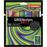 STABILO Kleurpotloden - GREENcolors - kartonnen etui ARTY x 24 kleurpotloden - ARTY gamma