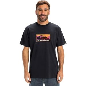 Quiksilver Ev Gradient Box Ss T-shirt voor heren (1 stuk), Donkere marine.