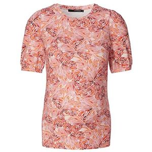 Supermom T-shirt Florala à manches courtes pour femme imprimé sur tout le pourtour, Orange mock, 44