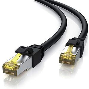 CSL - Gigabit Ethernet LAN-kabel voor buiten - 15m - 10000 Mbit S - patchkabel - ruwe kabel S FTP Pimf afgeschermd met RJ 45-stekker - slijtvast - oliebestendig - waterdicht - IP66