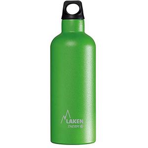Laken Roestvrij stalen thermosfles Futura 500 ml groen met vacuüm isolatie en smalle hals