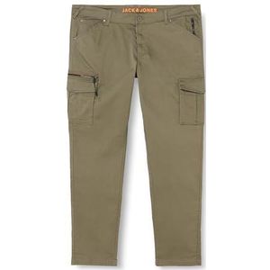 JACK&JONES PLUS Jpstace Jjdex Tapered Akm Pls Cargobroek voor heren, Olijfgroen