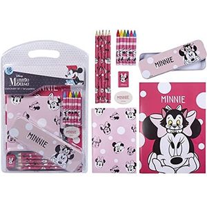 CERDÁ LIFE'S LITTLE MOMENTS Complete set met metalen etui en schoolmateriaal, officieel Disney-gelicentieerd product