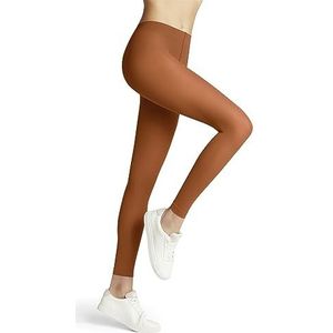 FALKE Pure Matt 50 DEN leggings voor dames, halfondoorzichtig, middeldik, duurzaam, mat, effen, elegant, brede randen, comfortabel, zonder druk op de taille, dun, zacht, duurzaam, 1 paar, Oranje