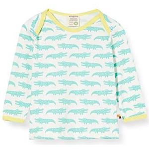 Loud + Proud T-shirt met lange mouwen Allover Print Organic Cotton Lange mouwen Baby Meisje Groen (Mint Min), 74-80, groen (mint min)