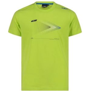 CMP T-shirt en coton jersey unisexe pour enfants et adolescents, citron vert, 116