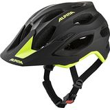 ALPINA Carapax 2.0 fietshelm voor volwassenen, zwart-neon geel mat, 57-62 cm