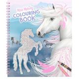 Depesche Miss Melody 12756 12765 kleurboek met 20 pagina's voor paarden, stickervel en glitter, meerkleurig