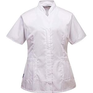 Portwest LW12 - Las señoras de la túnica Premier, Color Blanco, Talla Medium